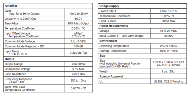 OM-26 specifications